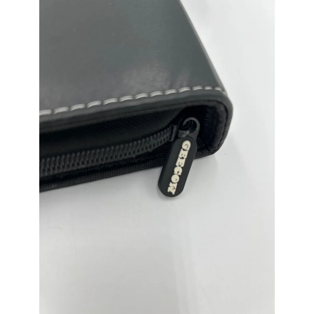 Geecow 9-Pocket Trading Card Binder Zippered 400+ Card Holder Black Lightning